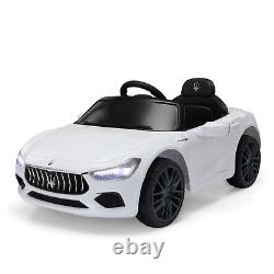 TOBBI 12V Kid Ride on Car Maserati Ghibli Licensed Electric Vehicle Toy Gift