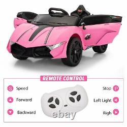 TOBBI 12V Kids Ride-On Sports Car Electric Vehicle Toy withRemote Control 3 Speeds