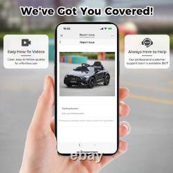 TOBBI Kids Electric Ride On Toy Car, Children Battey-Powered Vehicle with Par