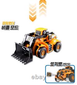 TOBOT V POWER LOADER Bulldozer Transforming Robot Car Vehicle Tokey Toy 2021