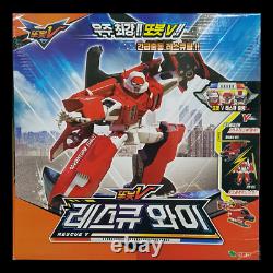 TOBOT V RESCUE Y Helicopter Red Transforming Robot Car Vehicle Toy Tokey 2018
