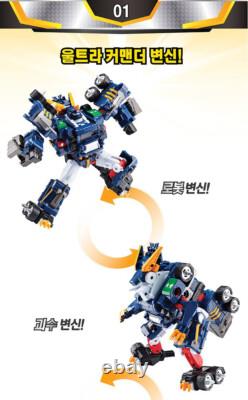 TOBOT V ULTRA COMMANDER Beast Dino Megazord Transforming Robot Vehicle Car Toy