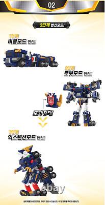 TOBOT V ULTRA COMMANDER Beast Dino Megazord Transforming Robot Vehicle Car Toy