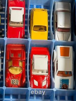 Tara Toy Red Collectors Car Case w 36 Vehicles Some Nice Cars as Pictured