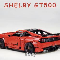 Technical Power Sport Car Building Block Bricks Model Shelby- GT500-Car Vehicle