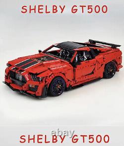 Technical Power Sport Car Building Block Bricks Model Shelby- GT500-Car Vehicle