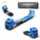 Timemicro & Perka Benz Flatbed Transport Vehicle Blue 164
