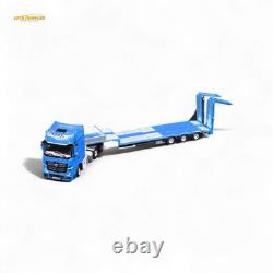 TimeMicro & Perka BENZ FLATBED TRANSPORT VEHICLE Blue 164