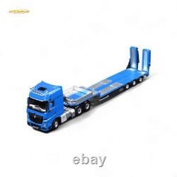 TimeMicro & Perka BENZ FLATBED TRANSPORT VEHICLE Blue 164