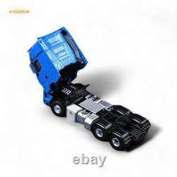 TimeMicro & Perka BENZ FLATBED TRANSPORT VEHICLE Blue 164