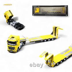 TimeMicro & Perka BENZ FLATBED TRANSPORT VEHICLE Yellow 1/64
