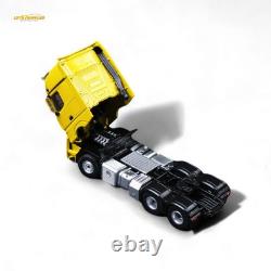 TimeMicro & Perka BENZ FLATBED TRANSPORT VEHICLE Yellow 1/64