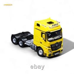 TimeMicro & Perka BENZ FLATBED TRANSPORT VEHICLE Yellow 1/64