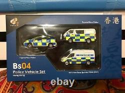 Tiny BS04 Police Vehicle Box Set of 3 Mercedes-Benz Sprinter Toyota Hiace Prius