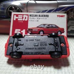 Tomica Bluebird Red Scale 1/60 Retro Car Vehicle Collection Toy Figure JP