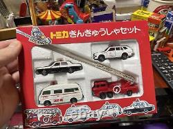 Tomy Tomica Emergency Car Set from Japan Red Box Gift Set Diecast Japanese T-31