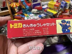 Tomy Tomica Emergency Car Set from Japan Red Box Gift Set Diecast Japanese T-31