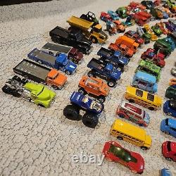 Toy Car Lot 135 Vehicles Hot Wheels Matchbox Maisto John Deere Truck Different