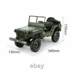 Toy Car Military Model 110 Mini Jeep Remote Control Buggy 4WD RC Truck Off-Road