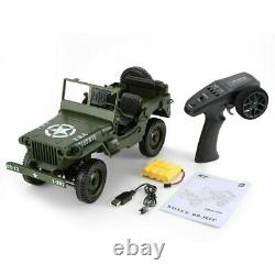 Toy Car Military Model 110 Mini Jeep Remote Control Buggy 4WD RC Truck Off-Road