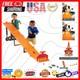 Toy Car Playset With Lights, Sounds & 6 164 Scale Vehicles, Super 6-lane Rac