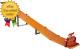 Toy Car Playset With Lights, Sounds & 6 164 Scale Vehicles, Super 6-lane Racewa