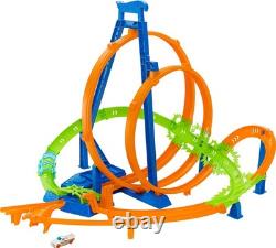 Toy Car Track Set Action Epic Crash Dash with 164 Scale Vehicle & 5 Action Z
