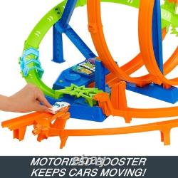 Toy Car Track Set Action Epic Crash Dash with 164 Scale Vehicle & 5 Action Z
