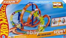 Toy Car Track Set Action Epic Crash Dash with 164 Scale Vehicle & 5 Action Z