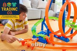 Toy Car Track Set Action Epic Crash Dash with 164 Scale Vehicle & 5 Action Zone