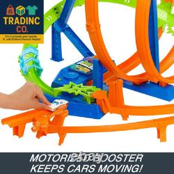 Toy Car Track Set Action Epic Crash Dash with 164 Scale Vehicle & 5 Action Zone