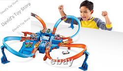 Toy Car Track Set, Criss Cross Crash with 164 Scale Vehicle, Powered by a Motor