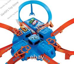 Toy Car Track Set, Criss Cross Crash with 164 Scale Vehicle, Powered by a Motor