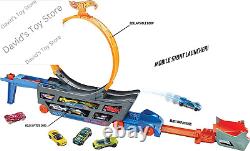 Toy Car Track Set, Stunt & Go Playset with 164 Scale Vehicle, Transforming Haul