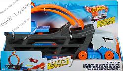 Toy Car Track Set, Stunt & Go Playset with 164 Scale Vehicle, Transforming Haul