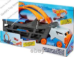 Toy Car Track Set, Stunt & Go Playset with 164 Scale Vehicle, Transforming Haul