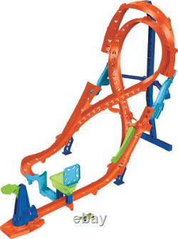 Toy Car Track Set with Figure-8 Jump & 164 Scale Vehicle, 2-Ft Tall Track, Conn