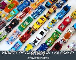 Toy Cars & Trucks, 50-Pack of 164 Scale Vehicles, Individually Packaged Sty