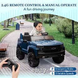 Two Seater Electric Kids Vehicle Licensed Chevrolet Silverado Ride On Toy Car