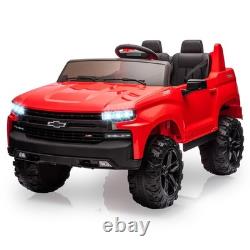 Two Seater Electric Kids Vehicle Licensed Chevrolet Silverado Ride On Toy Car 24