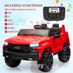 Two Seater Electric Kids Vehicle Licensed Chevrolet Silverado Ride On Toy Car 24