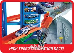 Ultimate Garage Track Playset & 2 164 Scale Toy Cars