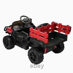 Utility Ride-on Vehicle Truck Motorized Toy Car with Trailer for Kids Children