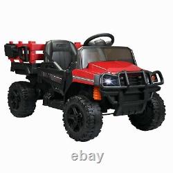 Utility Ride-on Vehicle Truck Motorized Toy Car with Trailer for Kids Children