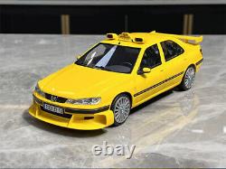 VEHICLE Art 1/18 Peugeot 406 TAXI REF 684 Diecast Model Car Gifts White / Yellow