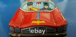 VINTAGE BATMAN 1966 Tin Toy Japan BATMOBILE Friction YANOMAN 1960´s CAR