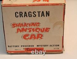 VINTAGE CRAGSTON SHAKING ANTIQUE CAR WithBOX IN WORKING CONDITION, JAPAN