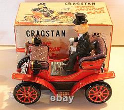 VINTAGE CRAGSTON SHAKING ANTIQUE CAR WithBOX IN WORKING CONDITION, JAPAN