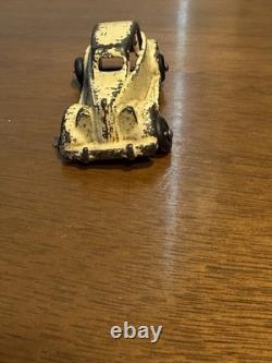 VINTAGE LARGE ARCADE CAST IRON CAR CARRIER / HAULER with 4 ARCADE VEHICLES
