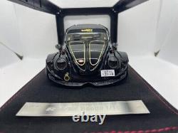 VW 1/18 Volkswagen Beetle RWB Black Mini Car Vehicle Collection Used Japan